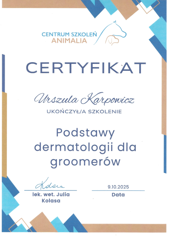 Podstawy dermatologii dla groomerów 2025